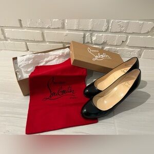 Christian Louboutin Classic Black Heels with Red Sole